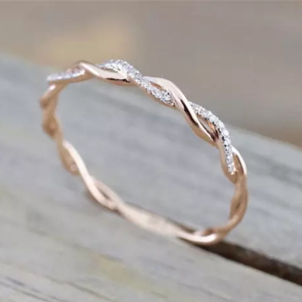 Rose gold plated ring - Picture 3 of 6